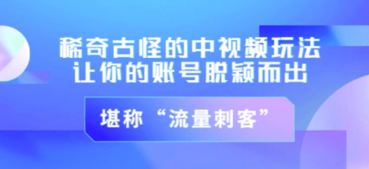 不讲李·稀奇古怪的冷门中视频冷门玩法，让你的账号脱颖而出，成为流量刺客！（图文+视频）-第一资源库